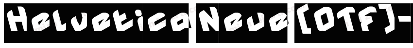 Helvetica Neue (OTF)字体转换
